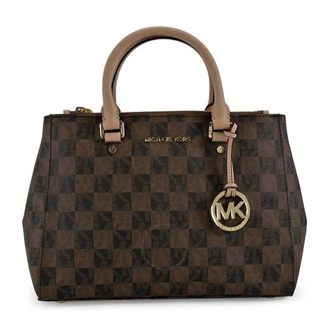 michael michael kors sutton logo checkerboard large satchel|Michael Kors Large Signature Checkerboard Sutton Satchel.